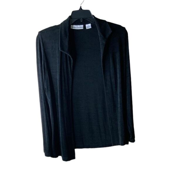 Vintage Draper's Damon's Open Front Cardigan Stretch Women Medium Long Sleeves - Picture 3 of 6